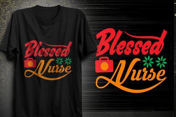 Blessed Nurse T-shirt Design