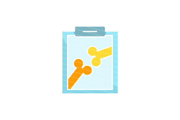 Bone Medical Report Clipboard Icon Graphics