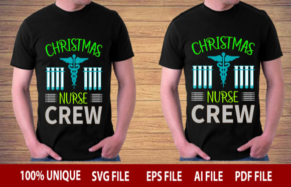 CHRISTMAS NURSE CREW T-SHIRT DESIGN Graphics
