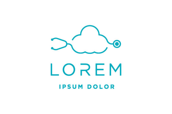 Cloud Medical Logo Design Vector