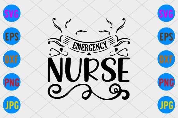 Emergency Nurse Embroidery Design