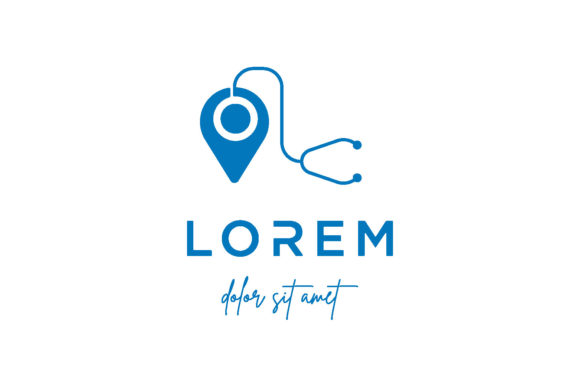 Medical Location Vector Logo Design