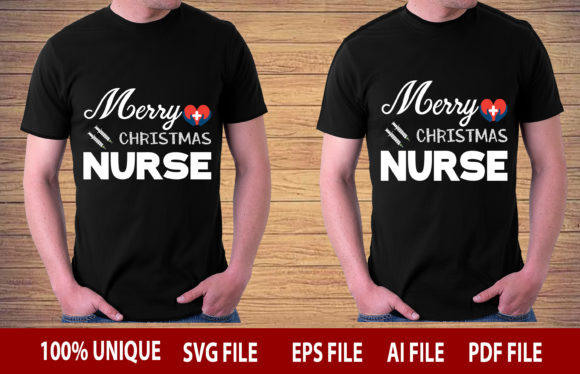 Merry Christmas Nurse Design Graphics