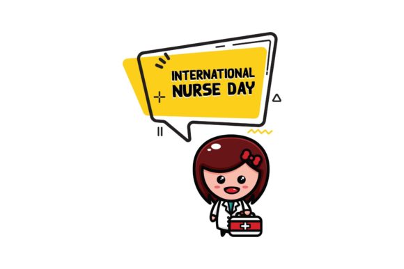 Nurse is Happy Graphics and Illustrations