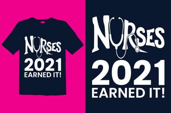 Nurse T-shirt Design 009: Graphics for Print Templates