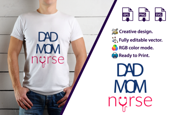 Nurse T-Shirt Design Vector for Graphics and T-Shirt Designs