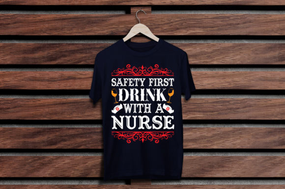 T-Shirt Design Template Vector for Nurse