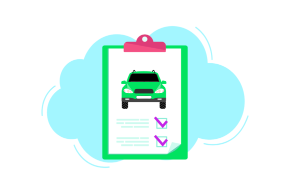 Test Medical Car Cloud Style Graphics
